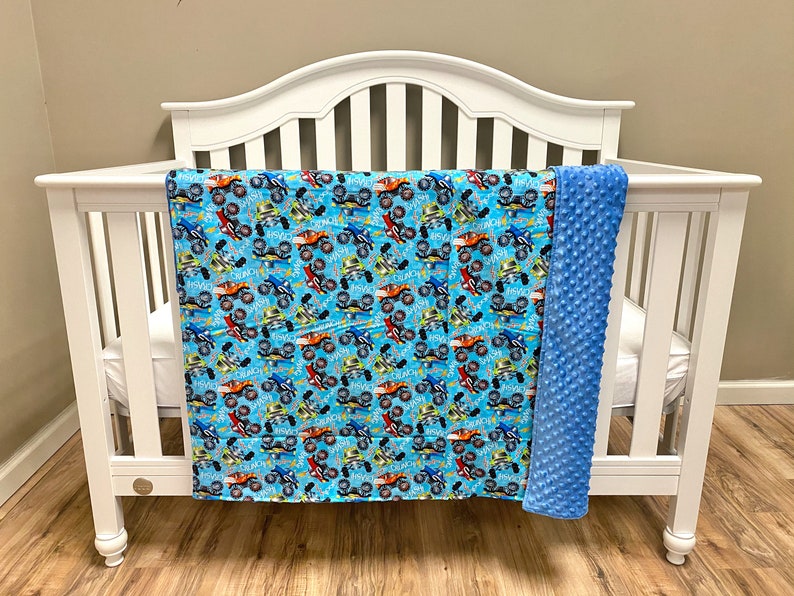 Monster Trucks Cars Bedding Blanket or Comforter Baby Crib Etsy