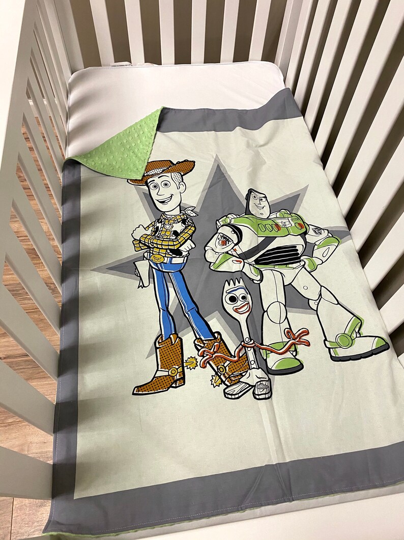 Ready To Ship Toy Story Disney Panel Crib Baby Blanket or Etsy