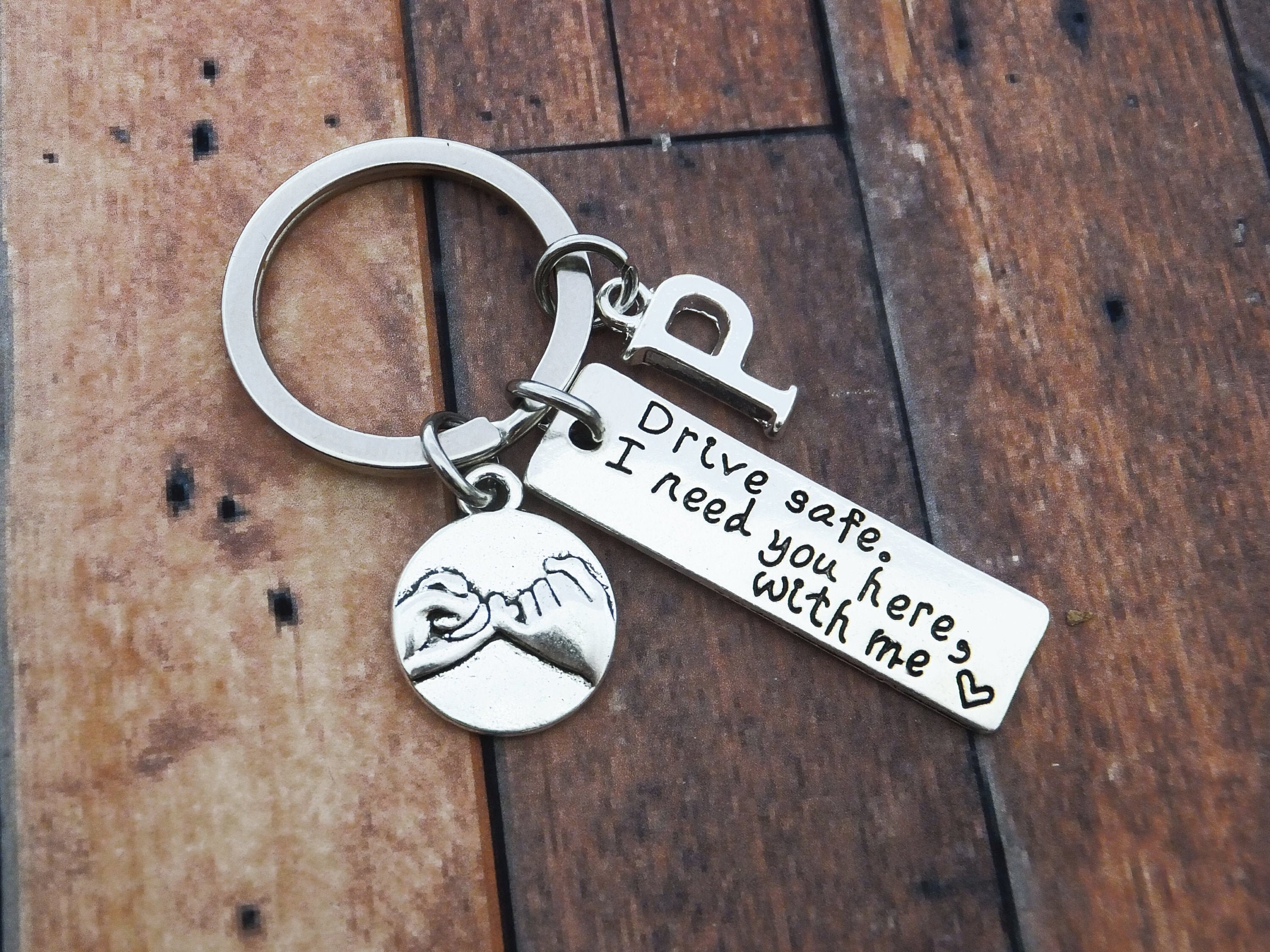 Drive Safe Keyring New Driver Gift Pinky Promise Keychain Etsy