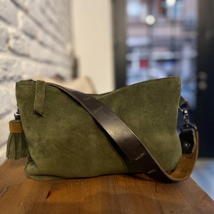 Emerald Green Leather Handbag - Etsy