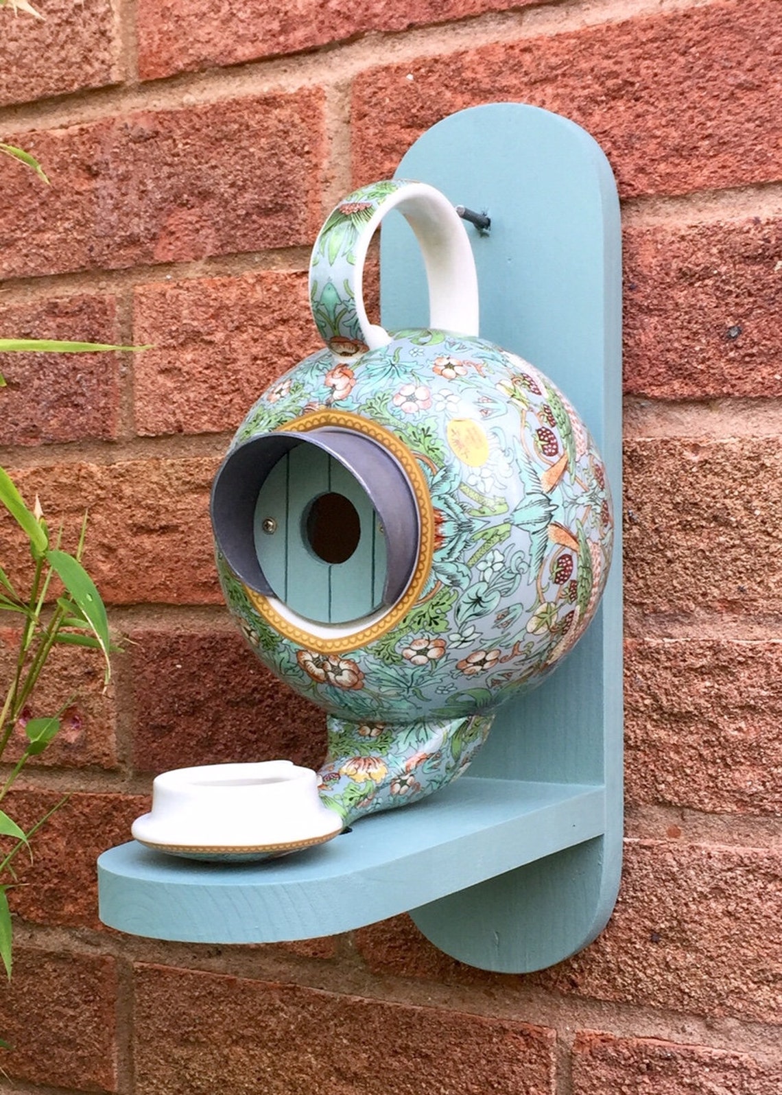 William Morris Teapot Bird House and Feeder Etsy