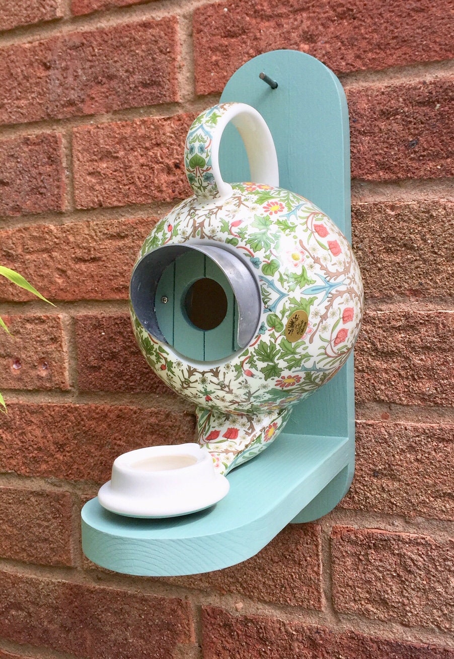 William Morris Teapot Bird House and Feeder Etsy