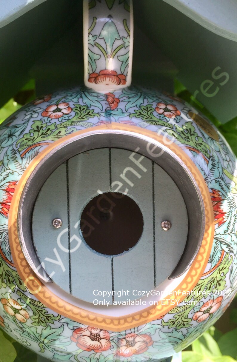 William Morris Teapot Bird House and Feeder Etsy UK