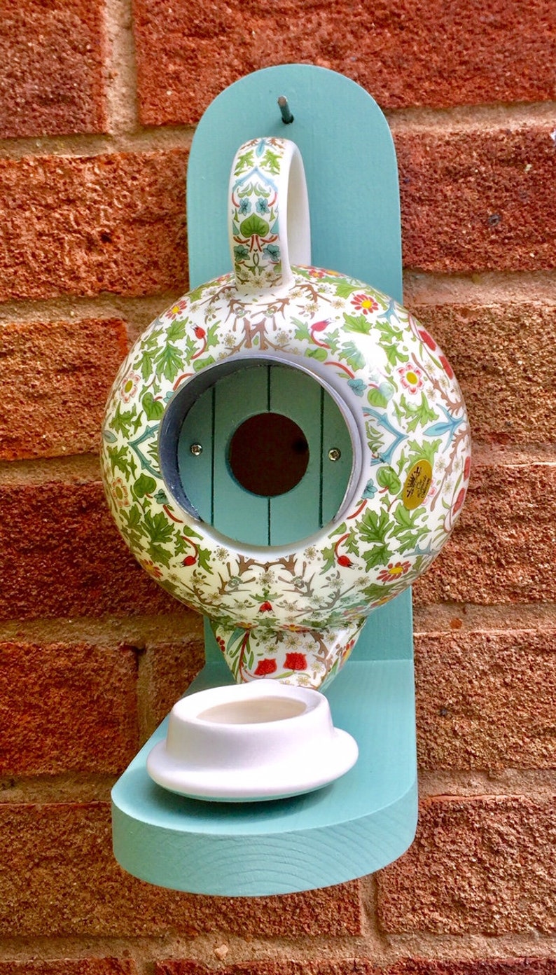 William Morris Teapot Bird House and Feeder Etsy