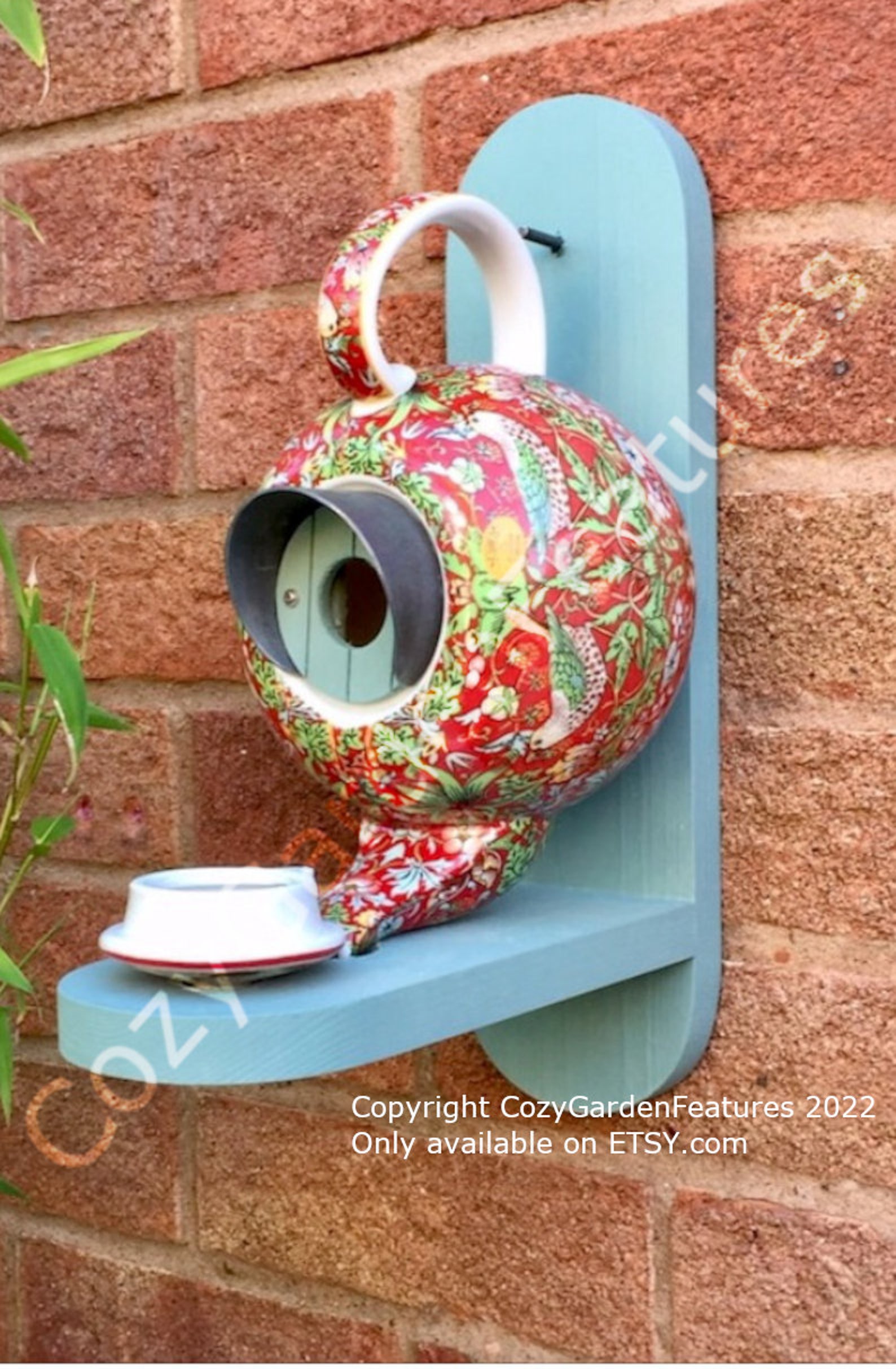 William Morris Teapot Bird House and Feeder Etsy