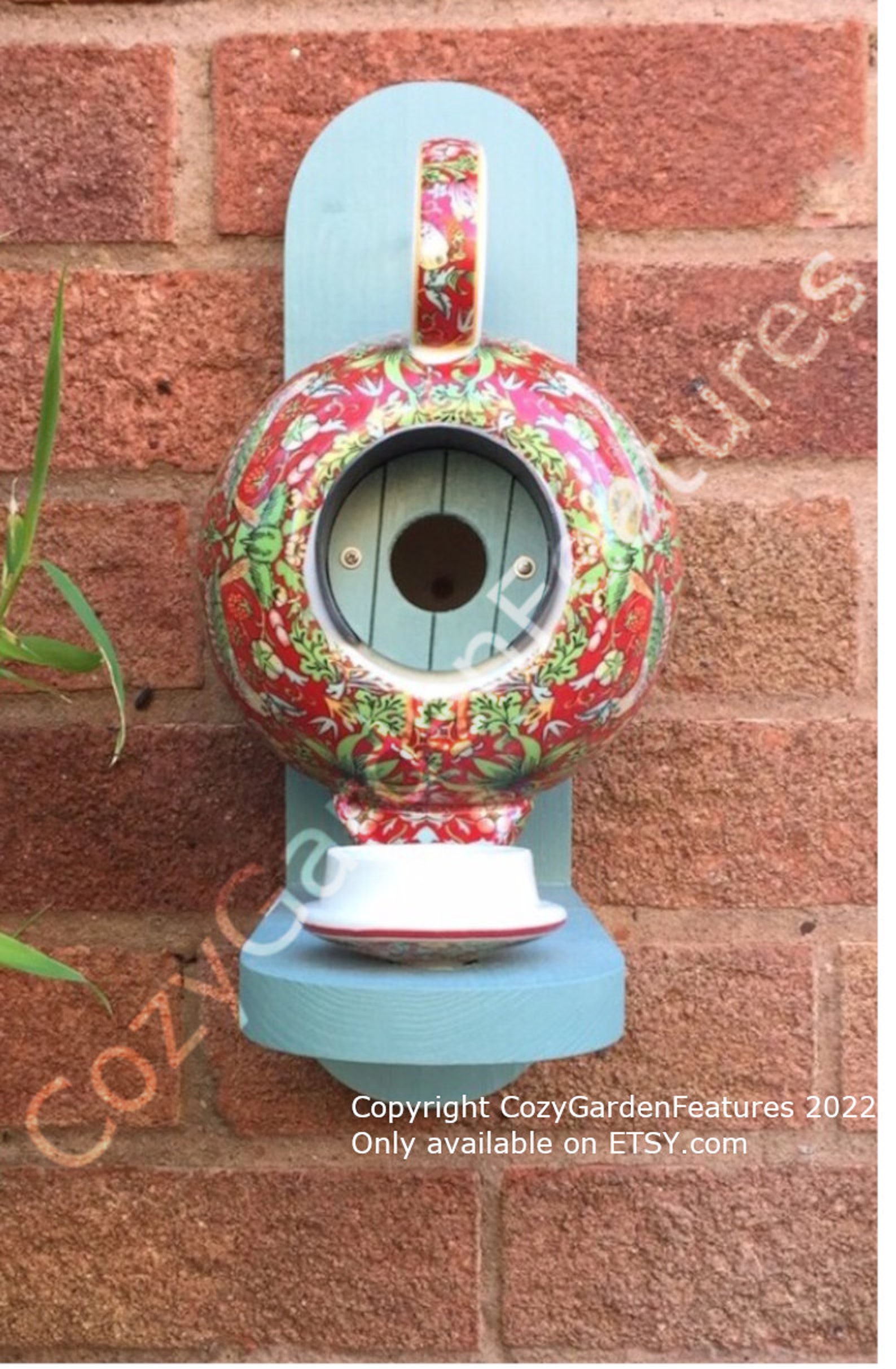 William Morris Teapot Bird House and Feeder Etsy