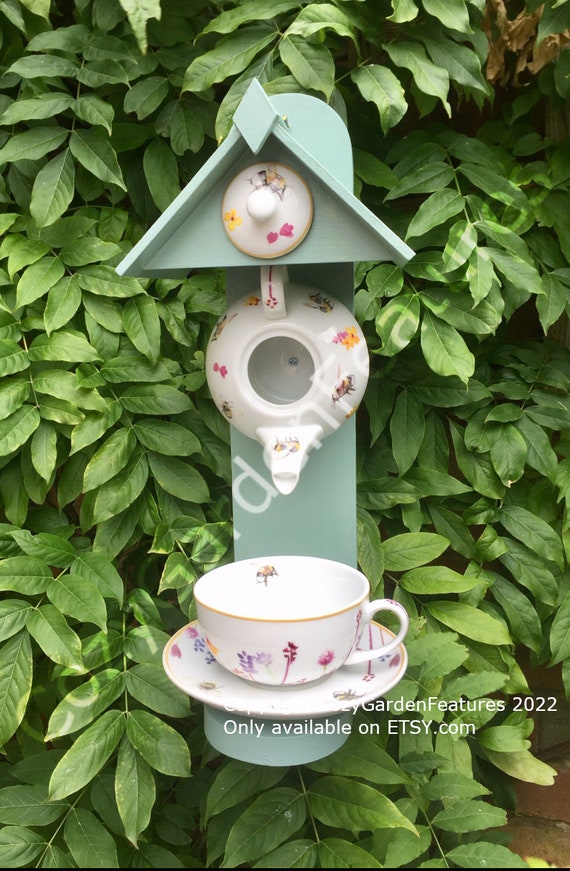 Bee Teapot Bird House Teacup Bird Feeder Teacup Plant Pot Etsy UK