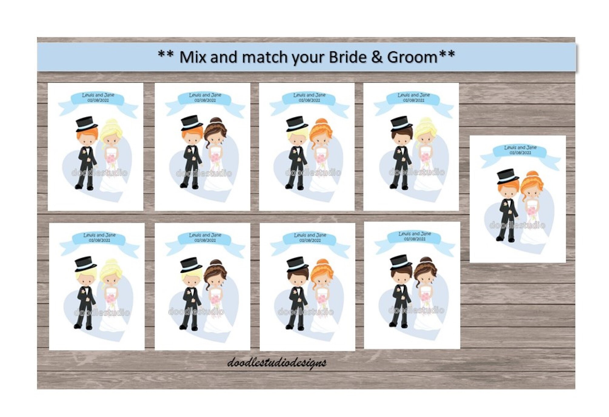Personalised Bride &amp; Groom Printable Kids Wedding Activity | Etsy