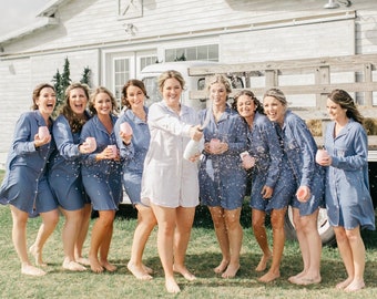 Matching Rayon Bridesmaid Pajamas, Wedding Party PJs
