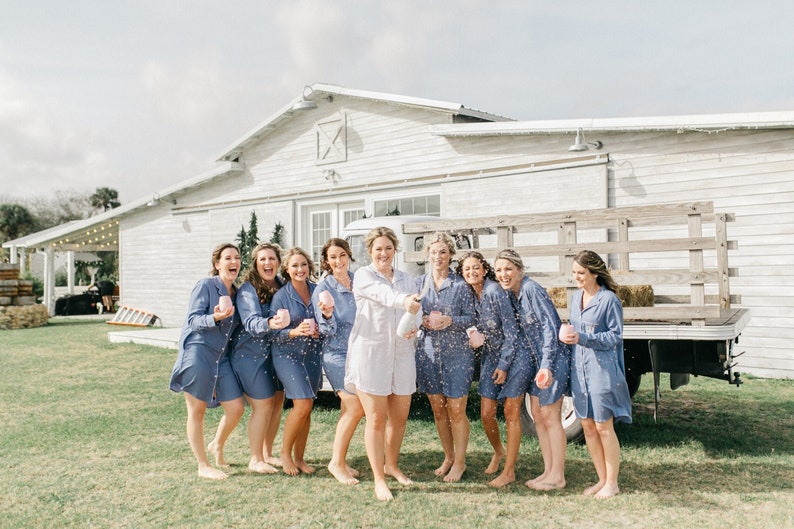 Bridesmaid Pajamas. Oversized Shirts. Bridesmaid shirts. Bridal shower. Bridal party shirts. Wedding party gift. Bridesmaid pjs. image 1