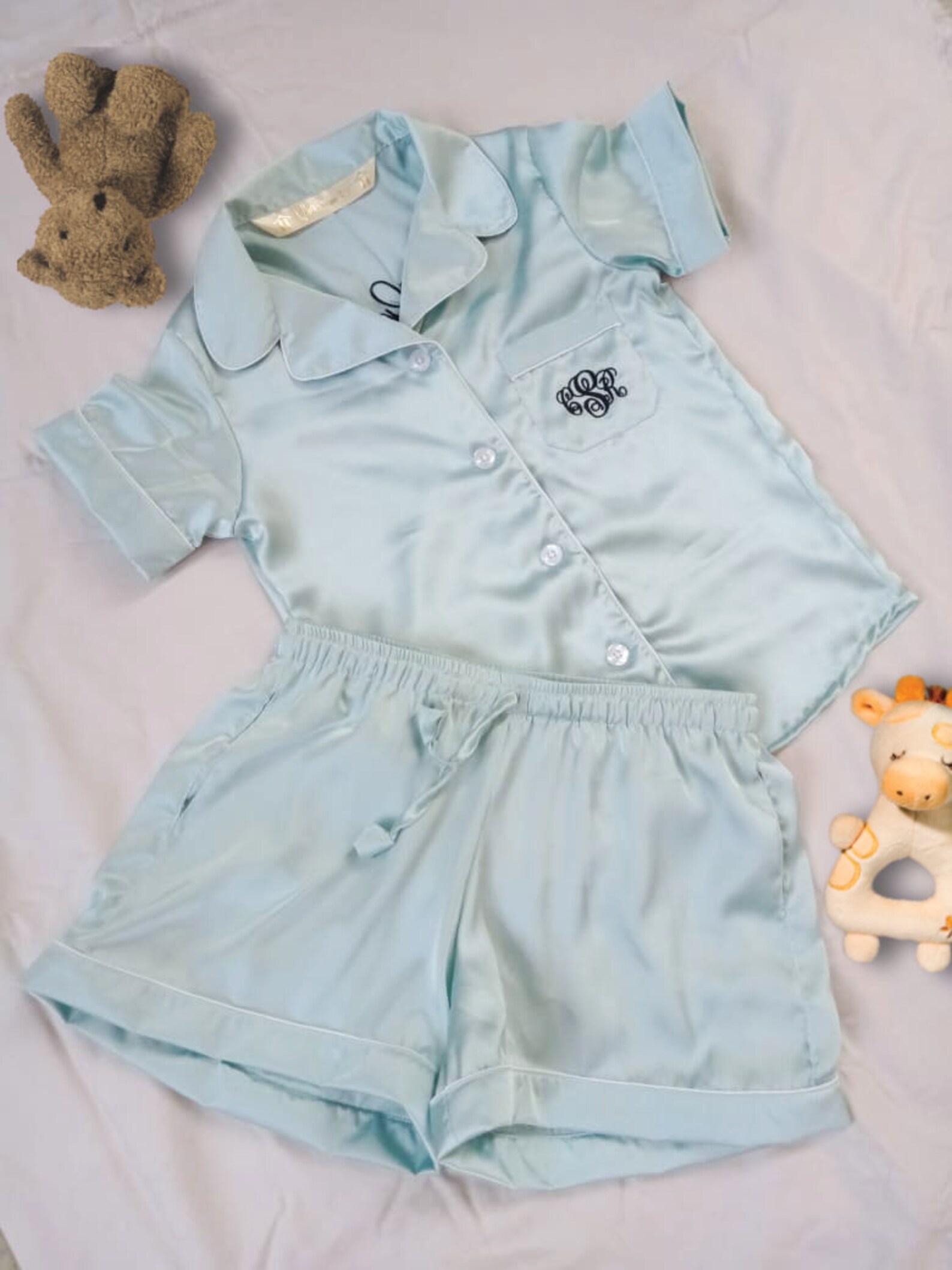 Toddler Silk Pajamas as Flower Girl Shirt or Flower Girl Robe Etsy