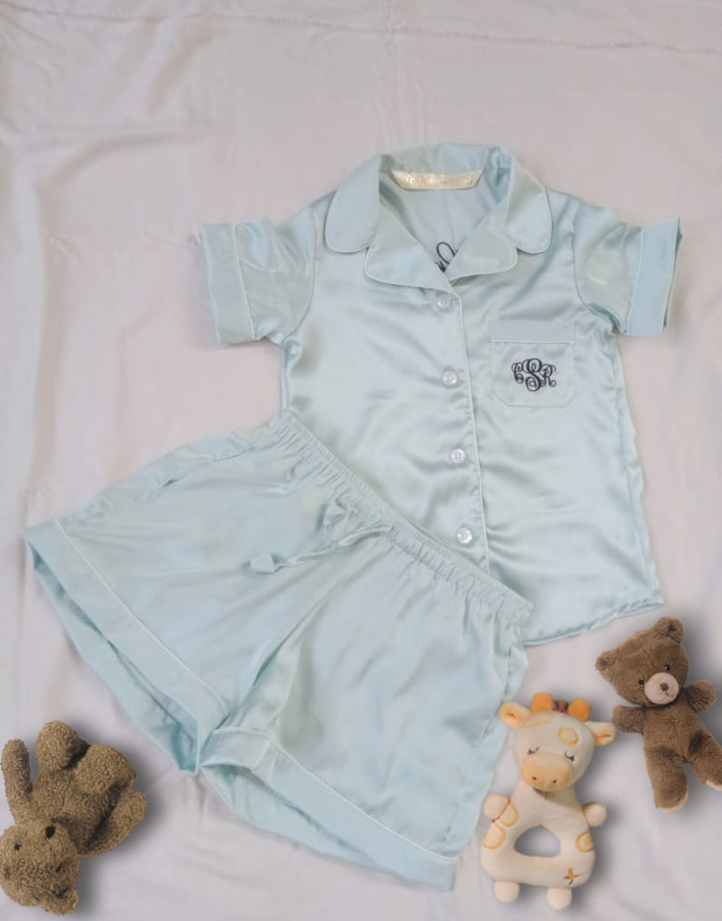 Toddler Silk Pajamas as Flower Girl Shirt or Flower Girl Robe Etsy