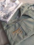 Pure cotton Seersucker matching bridesmaids pajamas with names or monograms product logo
