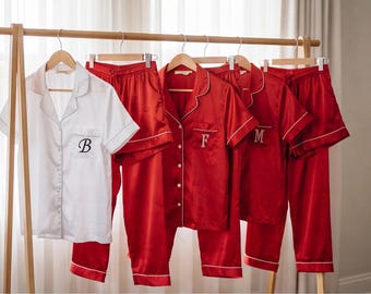 Matching Christmas Pajamas Shirt short pant set for family party and holiday stay . Matching family pyjamas available.