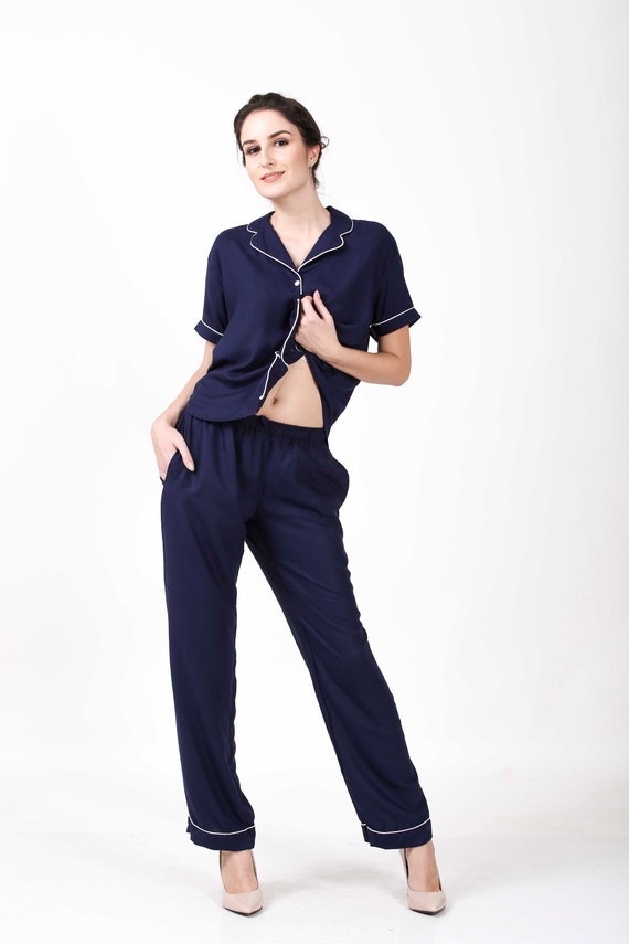 Womens navy lounge pants Clearance