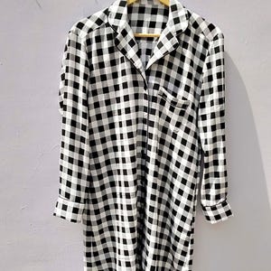 Monogrammed Buffalo Plaid Pajama Set, Personalized Christmas Pajamas, Matching Family Flannel Sleepwear Gift-DD image 5