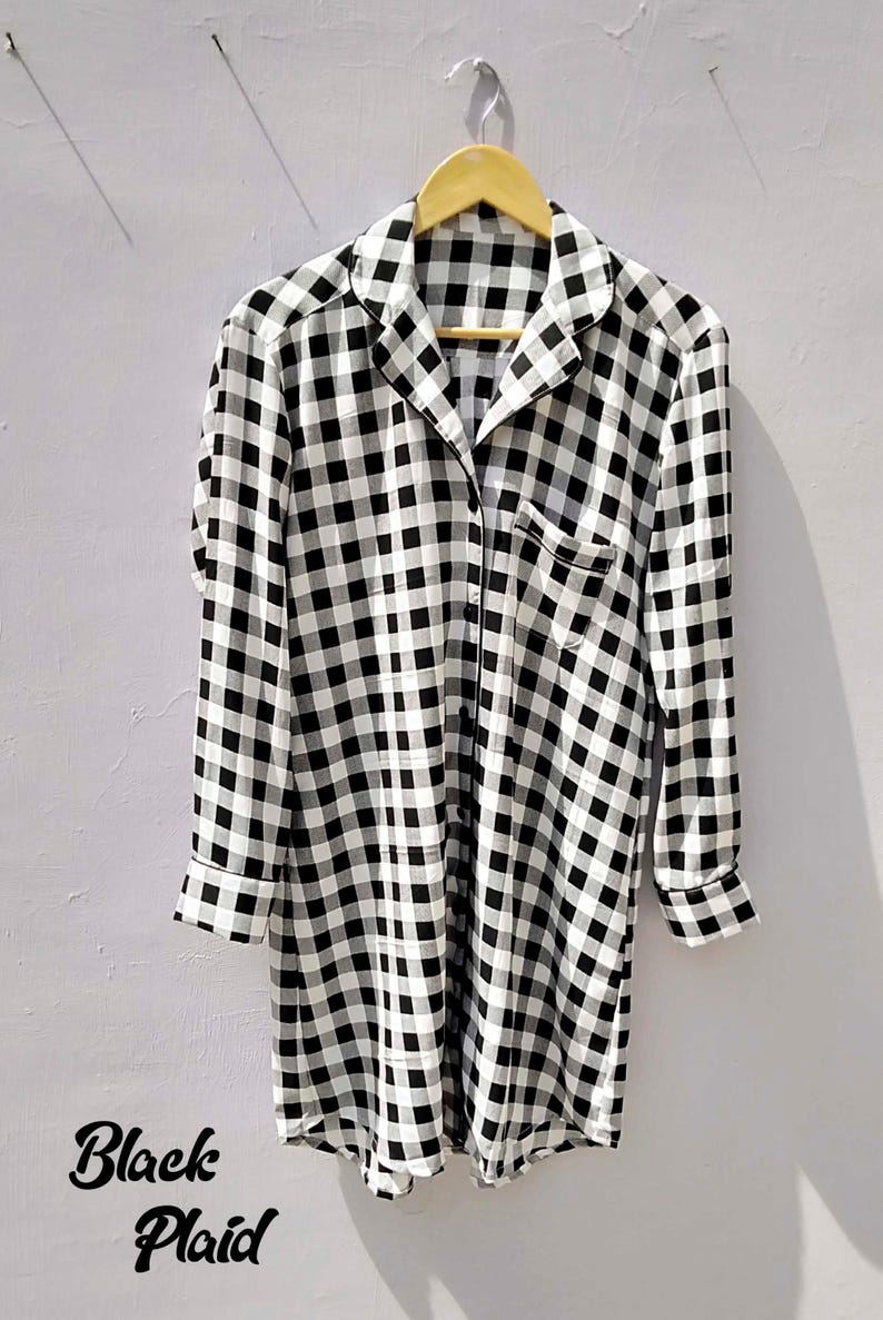 Monogrammed Buffalo Plaid Pajama Set, Personalized Christmas Pajamas, Matching Family Flannel Sleepwear Gift-DD image 5
