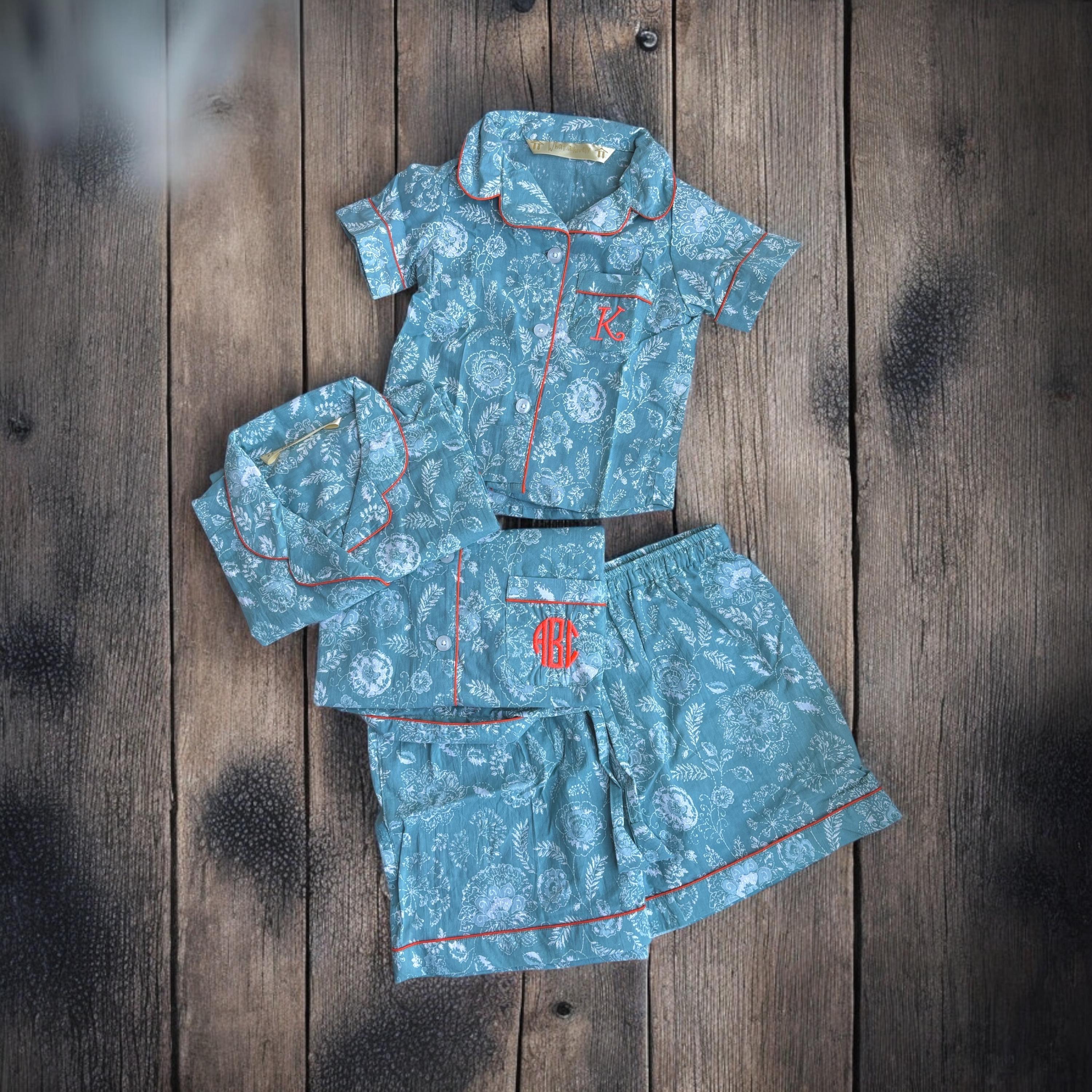 Luxury PURE cotton Pajamas, floral Pajamas, Christmas pajamas, bridal pyjamas, bridesmaid pajamas