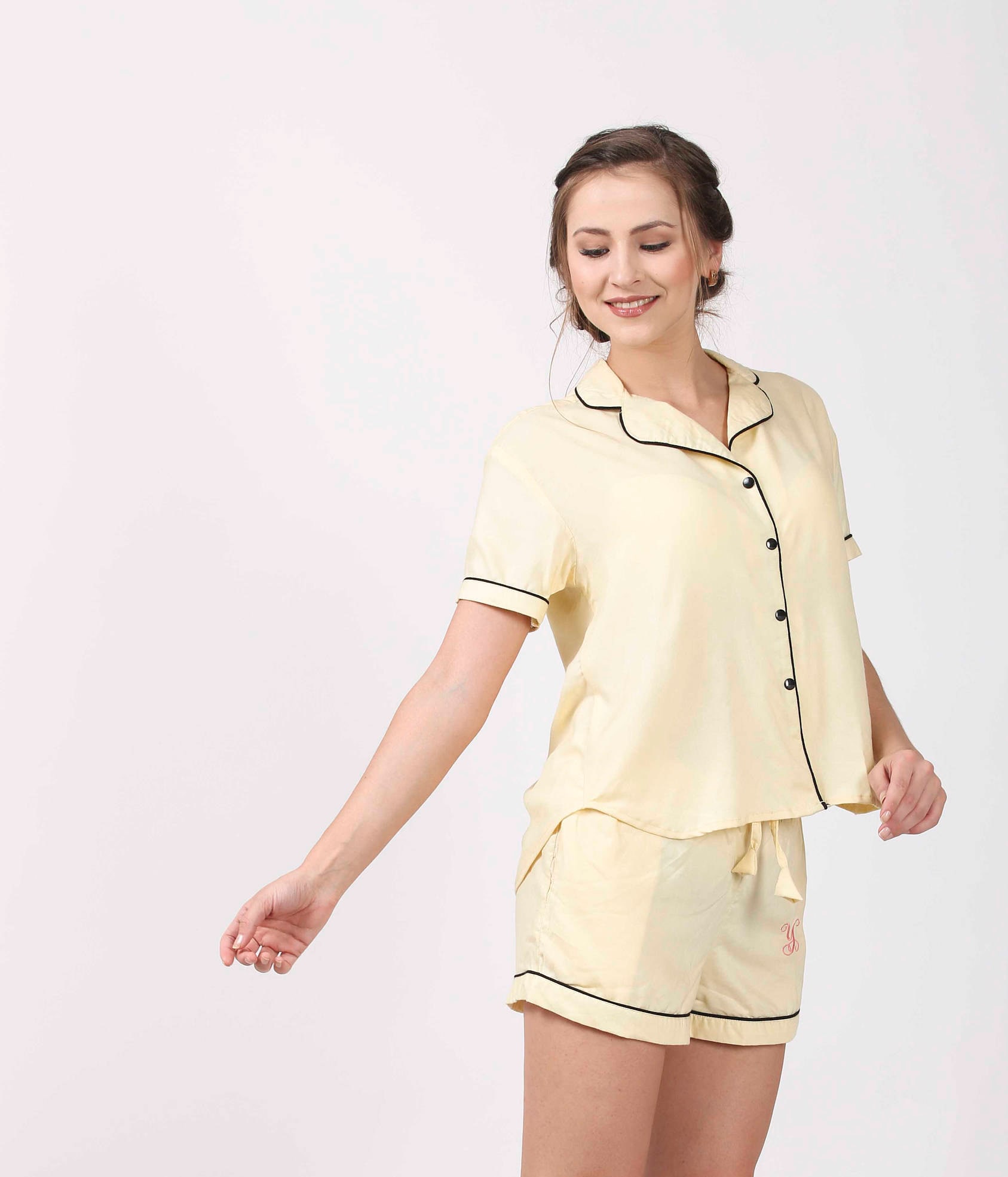 Pale Yellow Pajamas - Etsy