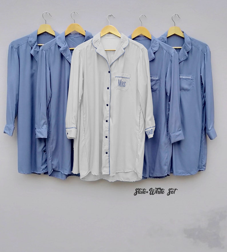 Bridesmaid Pajamas Boyfriend Shirts Mother in Law Gift Etsy