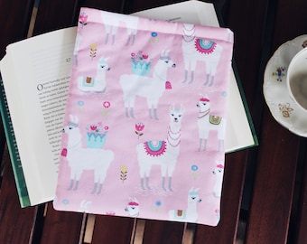 Book Sleeve - Alpaca - Book Bag Padded Gift Bookish