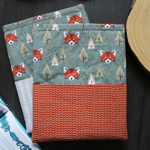 Book cover booksleeve book jacket – Fuzzy Friends | Fox | Forest animals