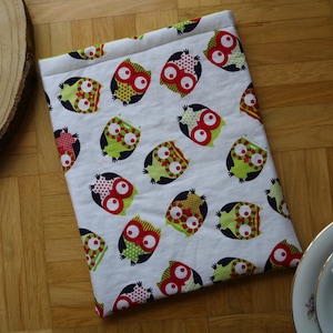 Book cover Booksleeve book cover - Owls white | Owls