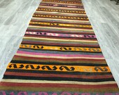 Persian Runner Vintage Anatolian Kilim Runner 2 39 11 39 39 x 11 39 4 39 39 ft 0.88 x 3.45mt Boho Style Runner Wool Turkish Runner Vintage Rug