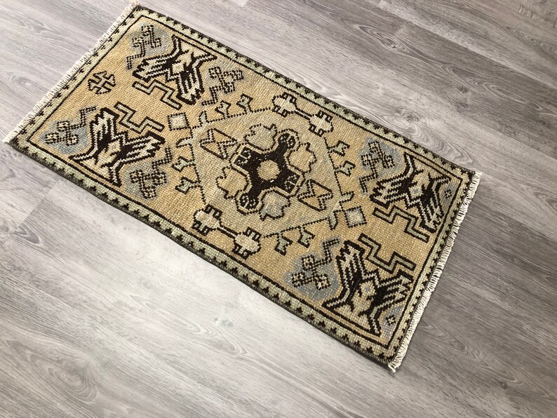 Kleine Oushak Teppich T U00fcr Matten Kleiner Teppich Aztekische
