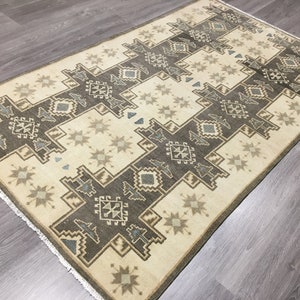Turkish Oushak Rug,Turkish Carpet,Anatolian Rug,Vintage Rug,Bohemian Rug,Authentic Rug,Low Pile Rug,Pastel Color Rug,Area Rug,Floor Rug,Rugs