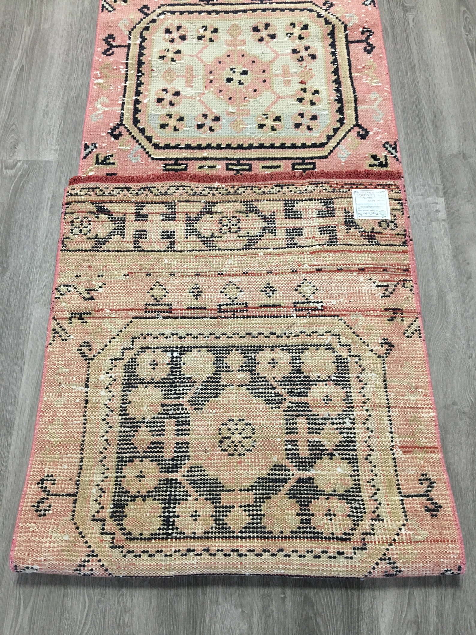 Pink Rug Runneranatolian Runnerwool Runnerhallway Etsy