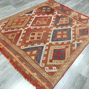 Antique Embroidery Kilim Rug,Antique Tribal Turkish Kilim Rug,Antique Anatolian Cicim Rug,Antique Rare Farmhouse Kilim Rug,Antique Boho Rugs