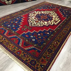 Vintage Turkish Oushak Rug ,Pastel  Color  Rug,Faded Oushak Rug,Distressed Rug,Home Living Rug,Floor Rug,Floring Rug,Wool Rug,Ethnic Rug,Rug