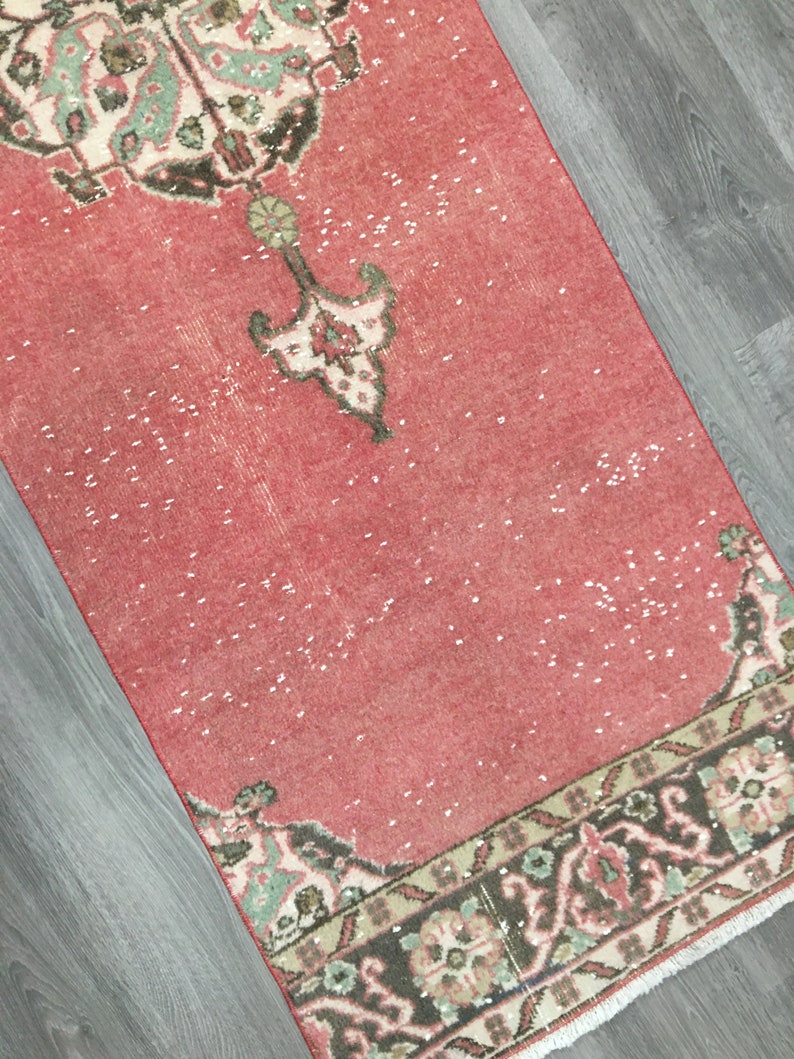 Rustic Rug Runnerhallway Rug primitive Oushak Rug Runner | Etsy