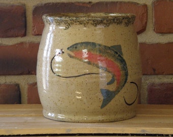 Rainbow Trout Utensil Holder