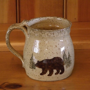 Woodland Mug (Features Bear and Moose)