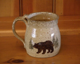 Woodland Mug (Features Bear and Moose)