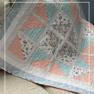 Quilting Pattern for Beginners, Farmhouse Quilt Pattern, Baby Quilts, Baby Quilt Pattern, Sweet Dreams Easy Quilt Pattern PDF