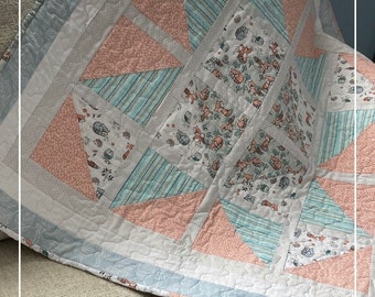 Quiltmuster für Anfänger, Bauernhaus Quilt Muster, Baby Quilts, Baby Quilt Muster, Süße Träume Easy Quilt Muster PDF