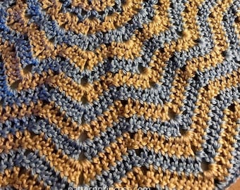 12 Point Round Ripple Baby Blanket Pattern, round blanket pattern, crochet lovey pattern, crochet receiving blanket, crochet blanket pattern