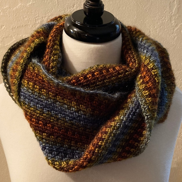 Easy Infinity Scarf Crochet Pattern, Crochet Infinity Cowl, Beginner Crochet Scarf Pattern