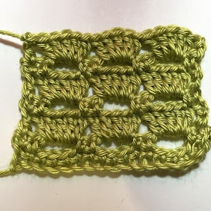 Boxed Block Stitch Crochet Tutorial, Easy Crochet Stitch, Crochet Pattern, Vintage Crochet Stitch Pattern, Instant Download
