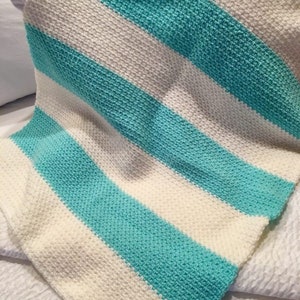 Baby crochet Blanket Pattern, Easy Crochet Baby Blanket, Beginner Crochet pattern, Linen stitch, Moss stitch,  farmhouse blanket pattern