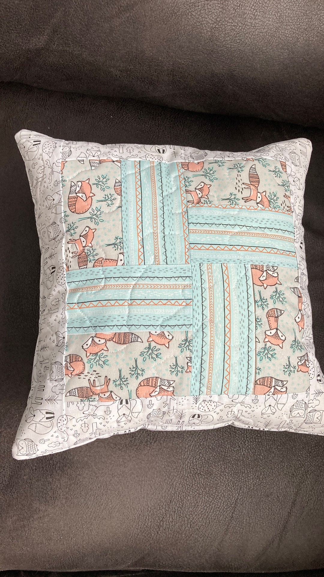 Throw Pillow Cover Pattern, 12 X 12 Pillow Cover, Quilt Block Pattern