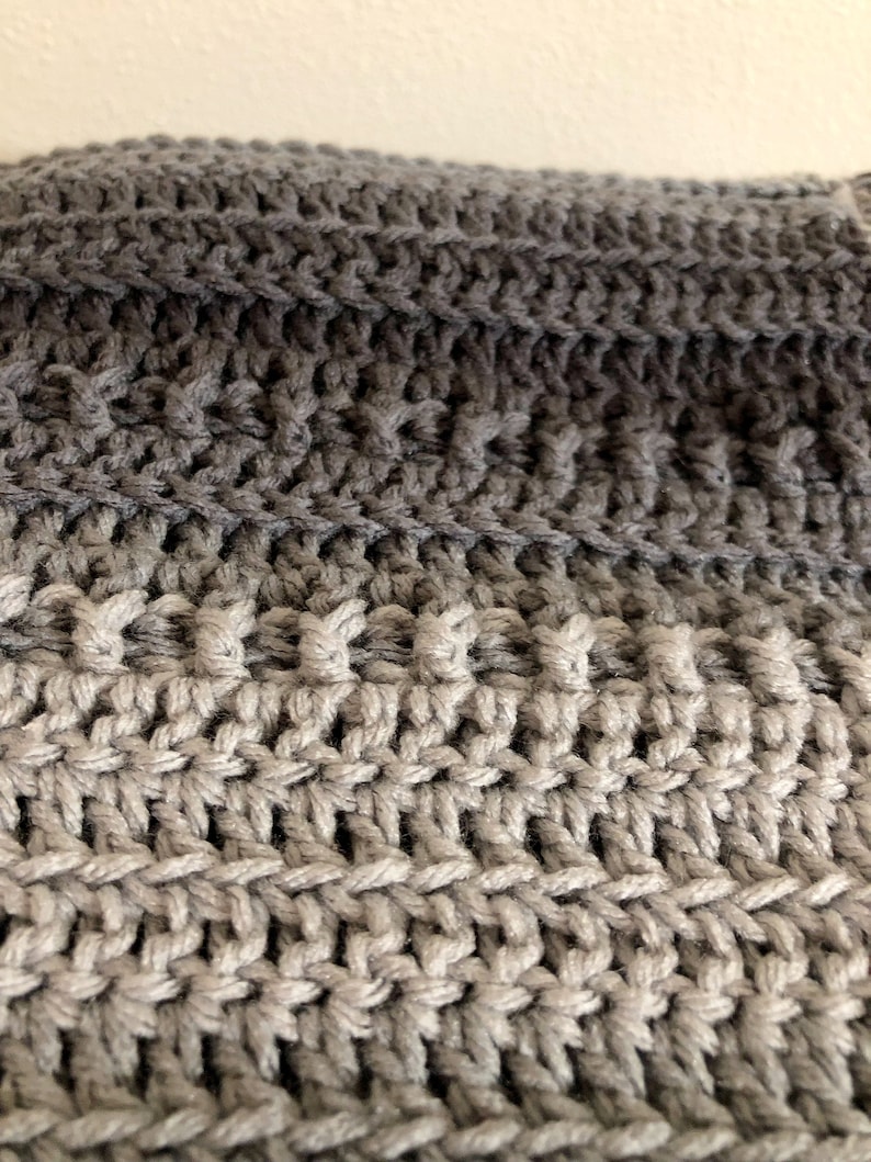 Textured Ombre Crochet Blanket Crochet Afghan Pattern Ombre Etsy