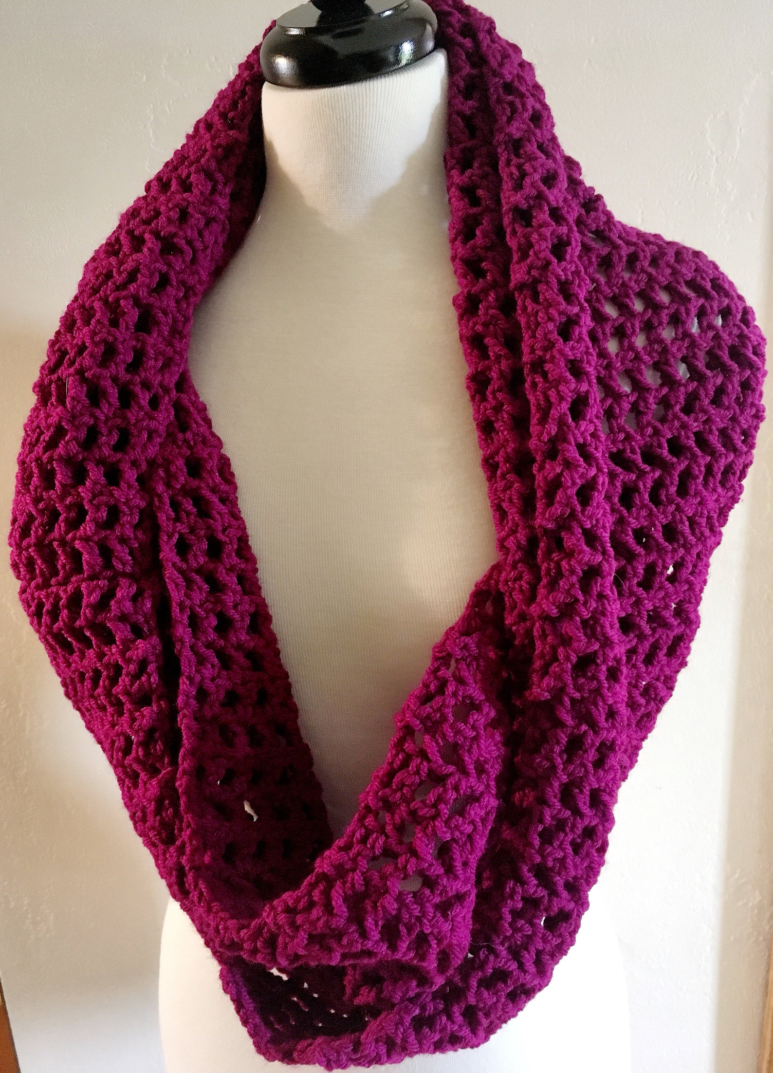 Beginner Chunky Infinity Scarf Crochet Pattern (PDF Pattern) - Etsy