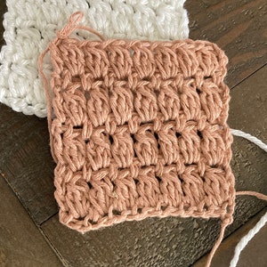 How to Crochet the Cluster Stitch Pattern, Step-by-Step includes photos and video tutorial