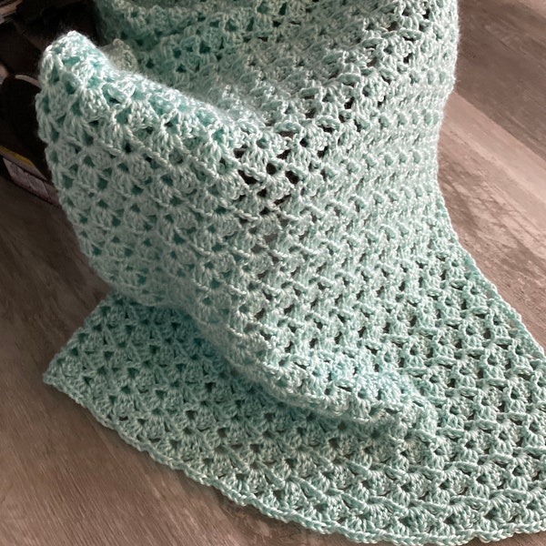 Easy and quick crochet blanket, Easy Drunken Granny Crochet Baby Blanket, Perfect Gift for New Parents, handmade baby shower gift