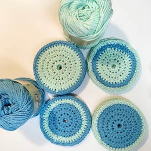 Easy Crochet Coasters For Beginners, Crochet Pattern, Easy Crochet Pattern, Easy Circle Coaster Crochet