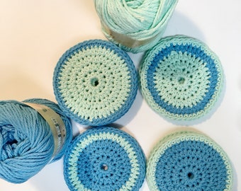 Easy Crochet Coaster Pattern, Beginner Circle Coasters (PDF Pattern)